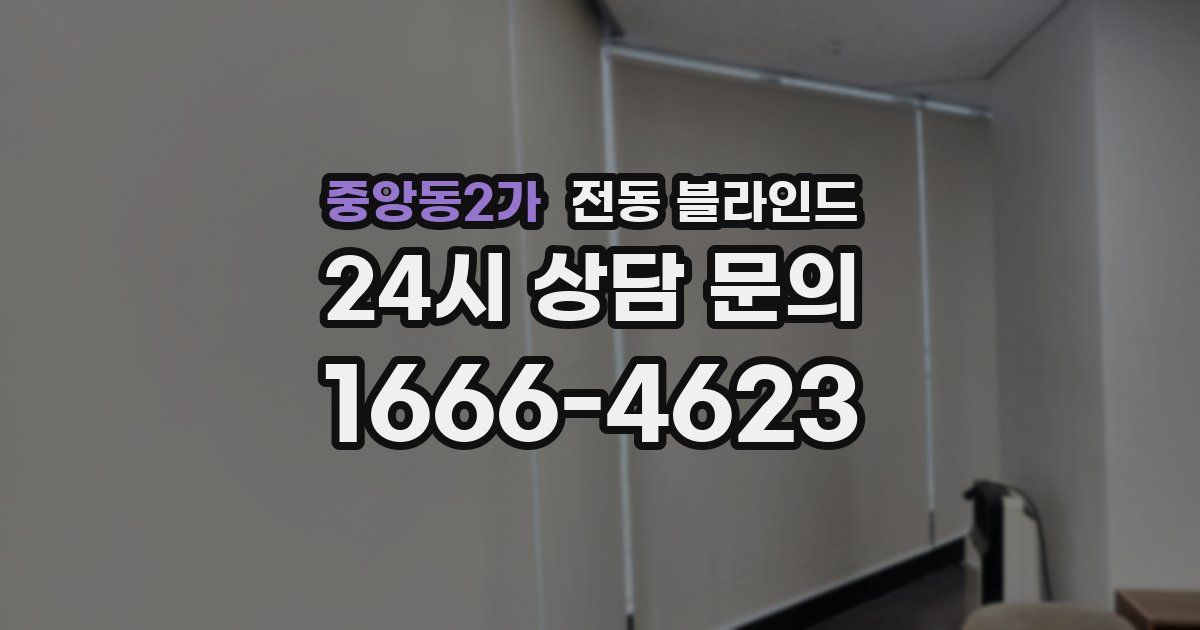 중앙동2가 전동 블라인드
