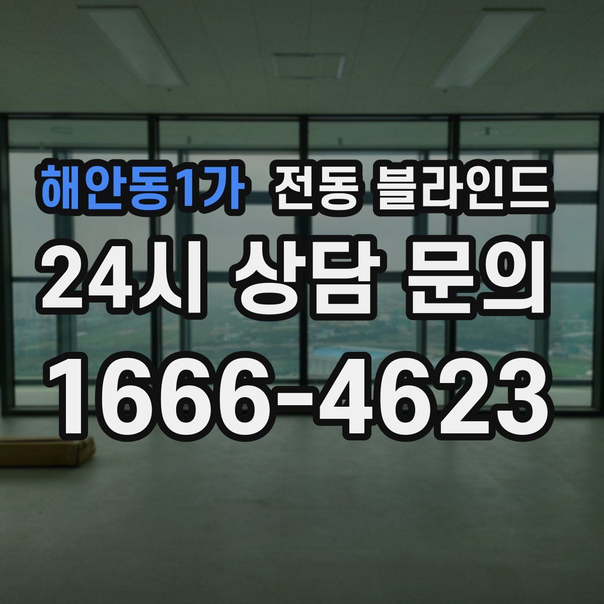 해안동1가 전동 블라인드