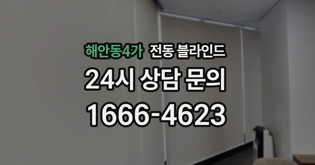 해안동4가 전동 블라인드