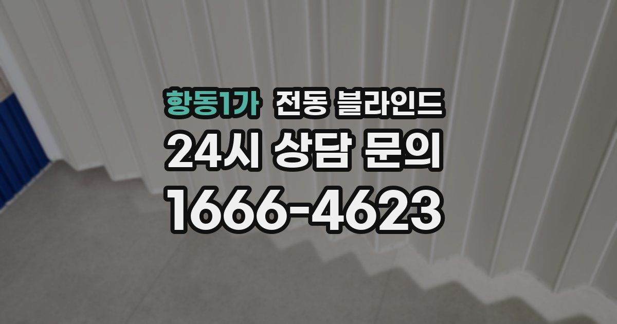 항동1가 전동 블라인드