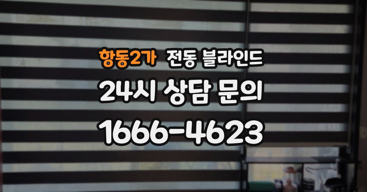 항동2가 전동 블라인드