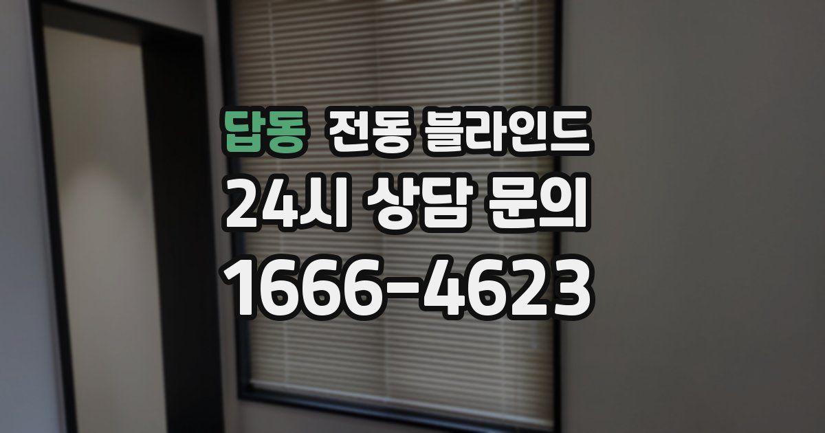 답동 전동 블라인드