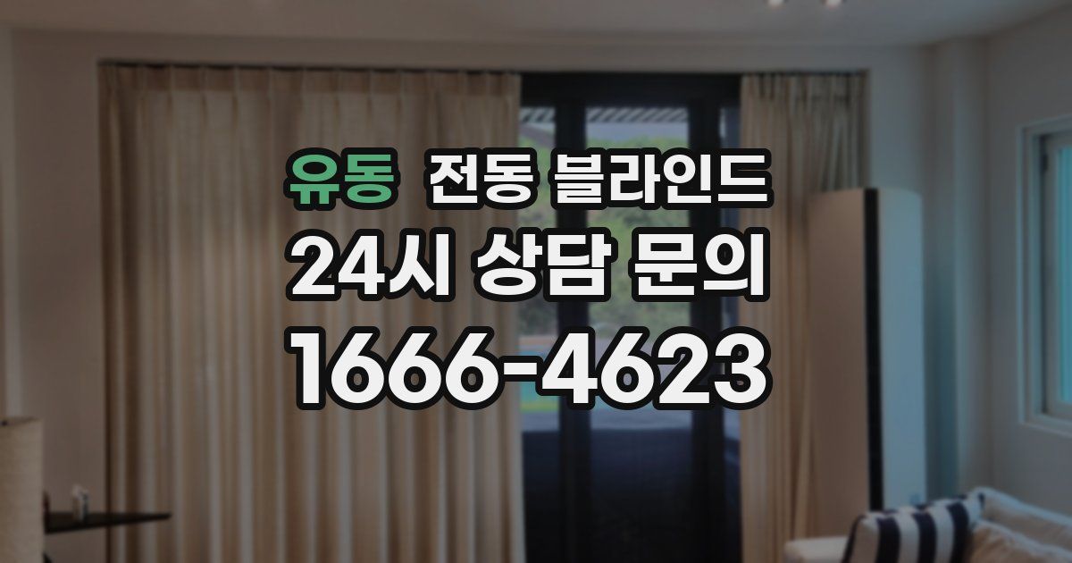 유동 전동 블라인드