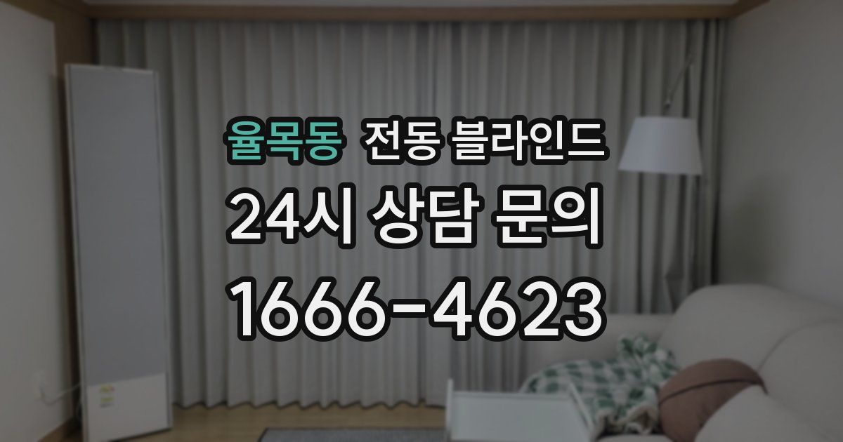 율목동 전동 블라인드