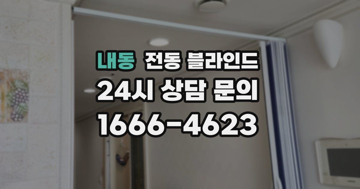 내동 전동 블라인드