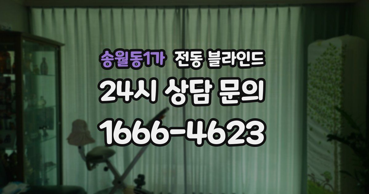 송월동1가 전동 블라인드