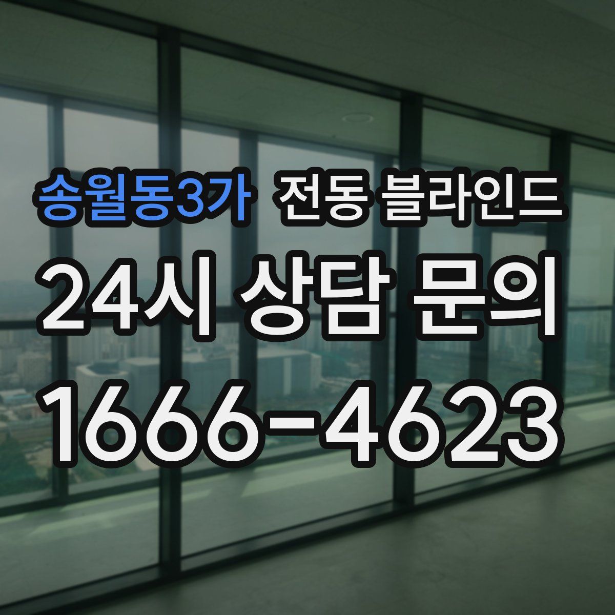 송월동3가 전동 블라인드