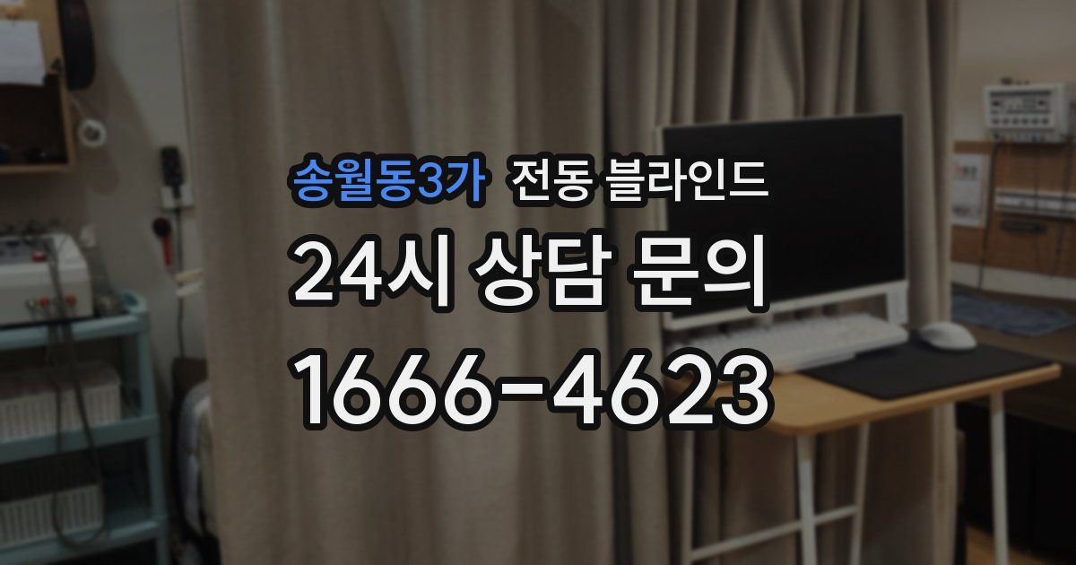 송월동3가 전동 블라인드