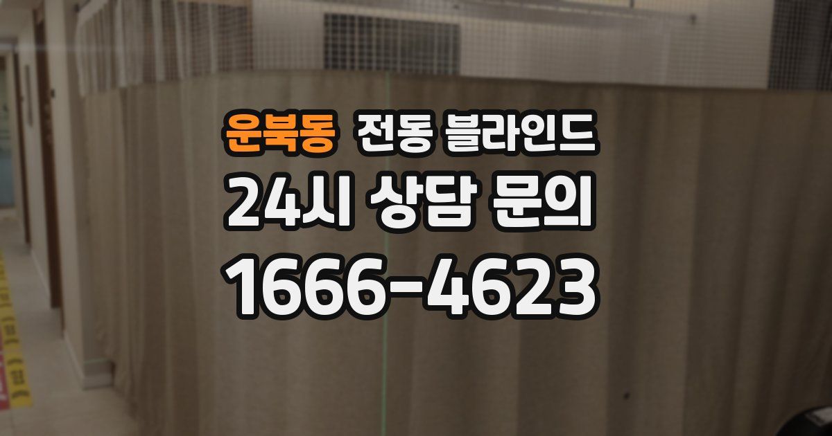 운북동 전동 블라인드