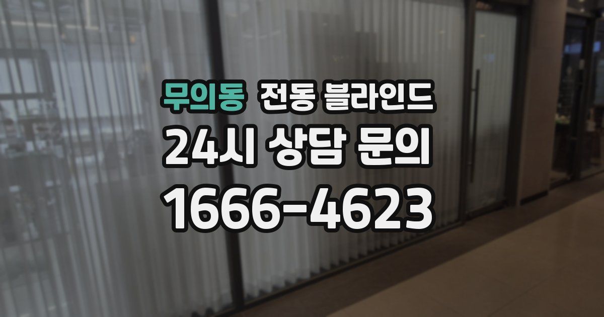 무의동 전동 블라인드
