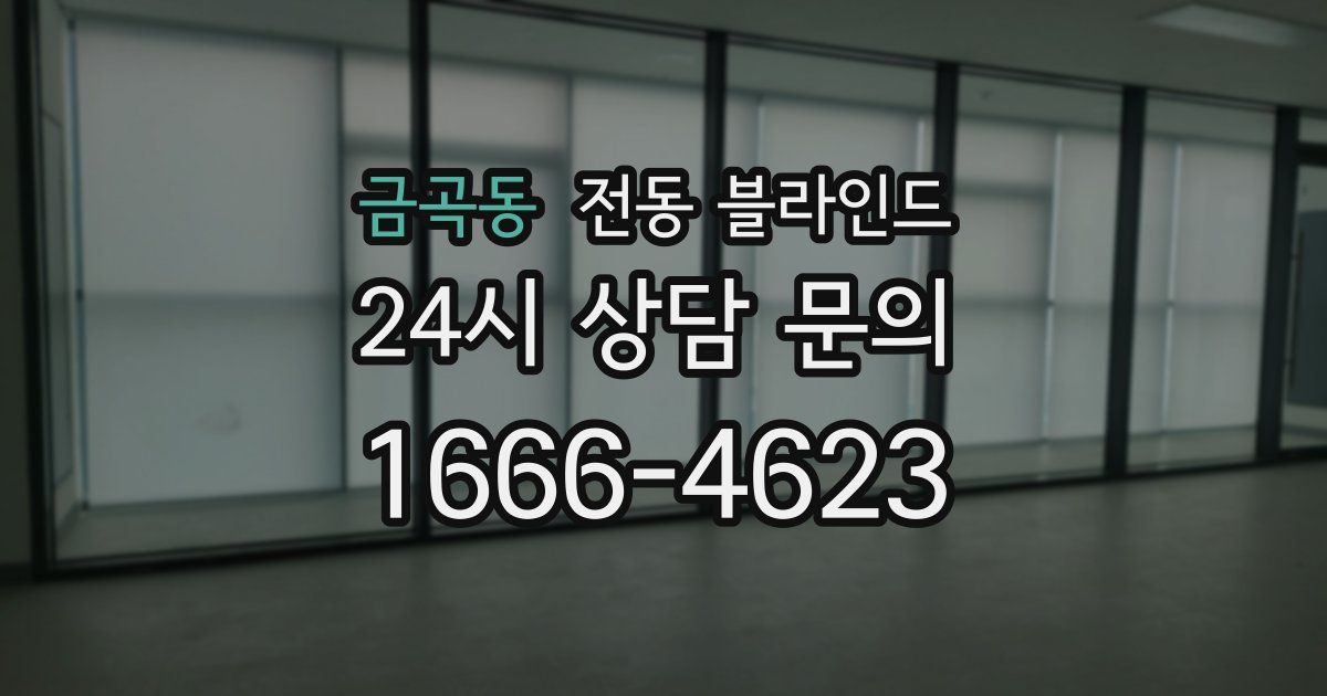 금곡동 전동 블라인드