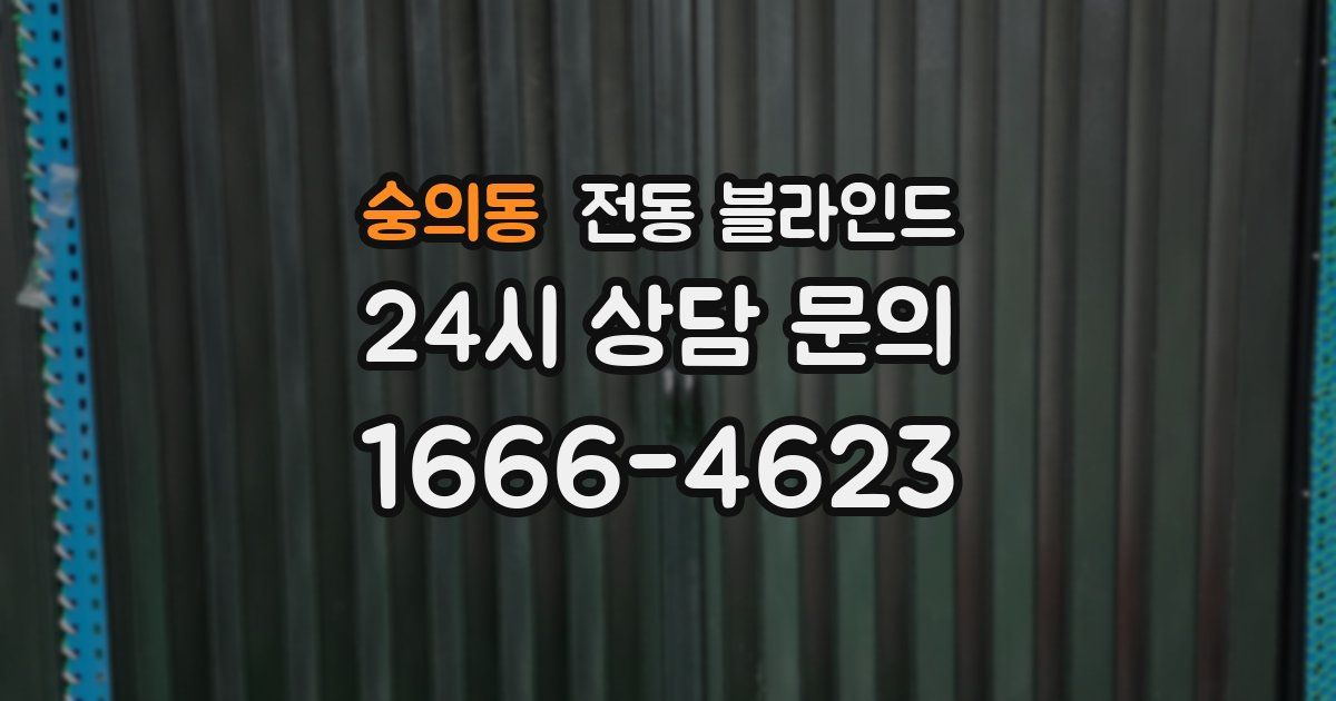 숭의동 전동 블라인드