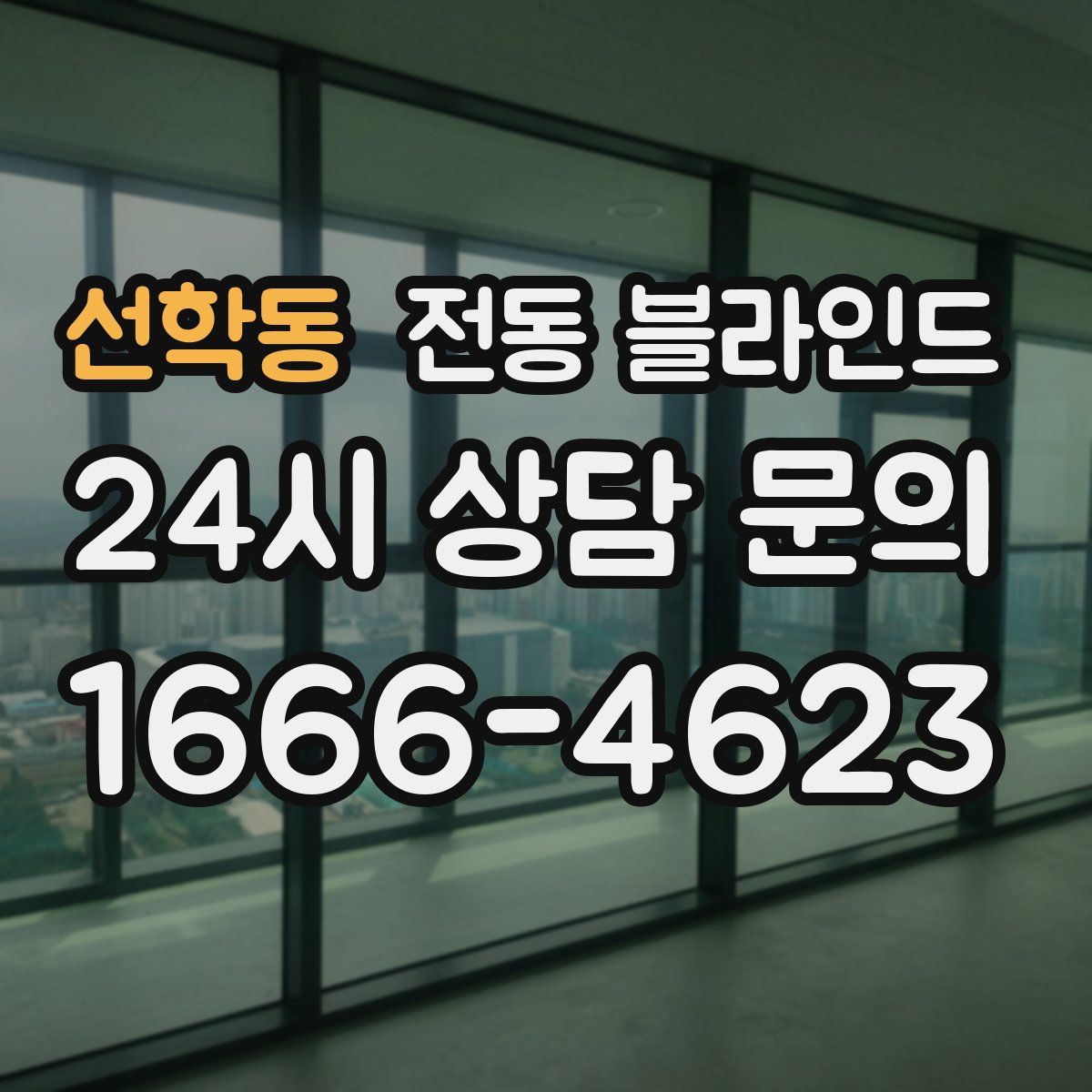 선학동 전동 블라인드