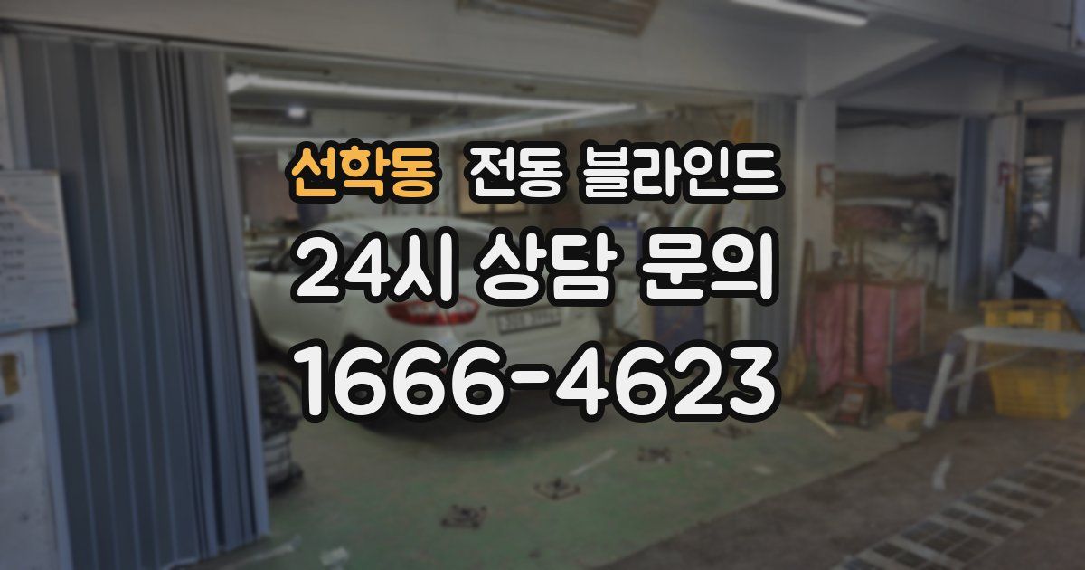 선학동 전동 블라인드