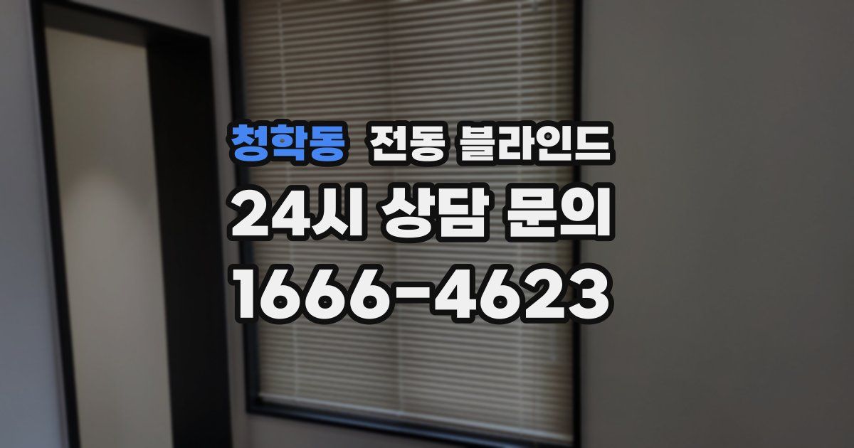 청학동 전동 블라인드