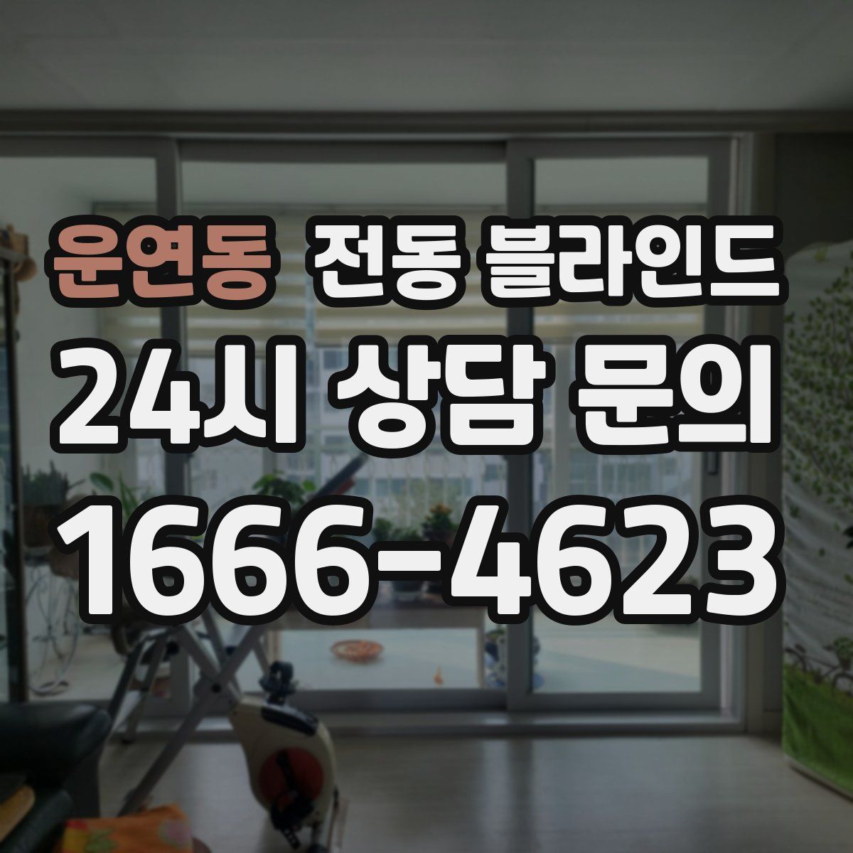 운연동 전동 블라인드