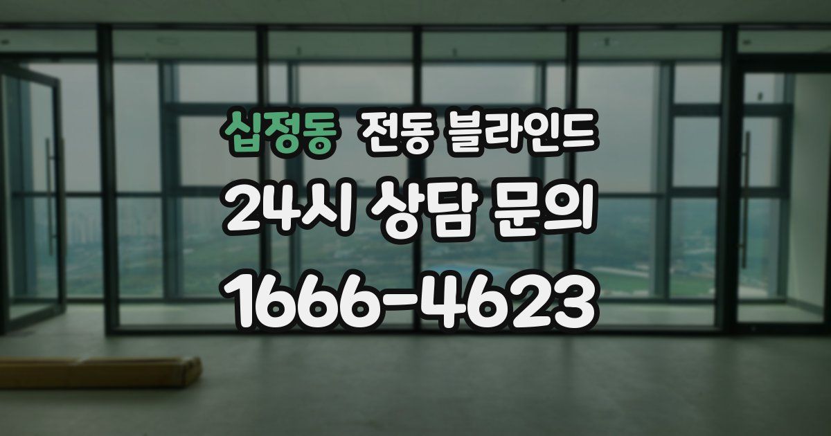 십정동 전동 블라인드