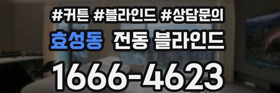효성동 전동 블라인드