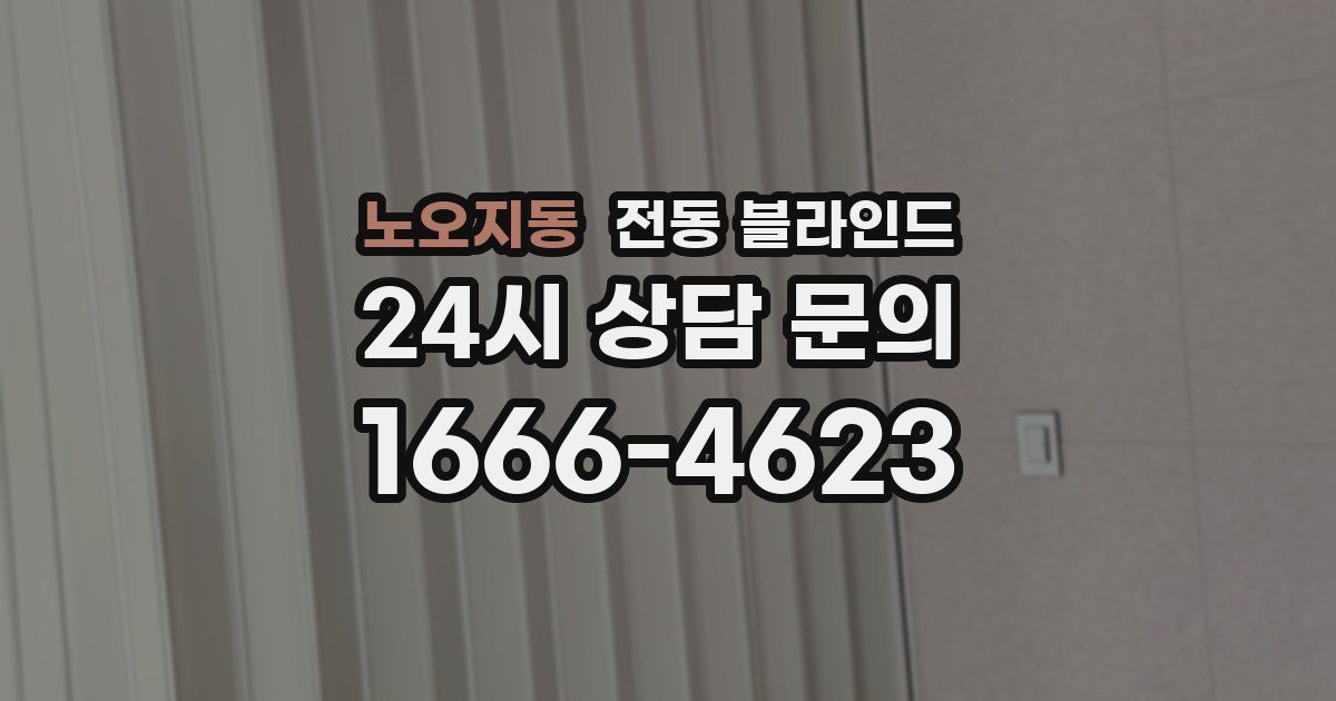 노오지동 전동 블라인드