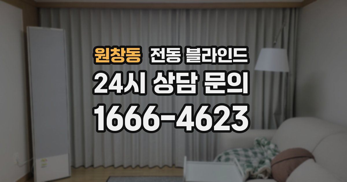 원창동 전동 블라인드