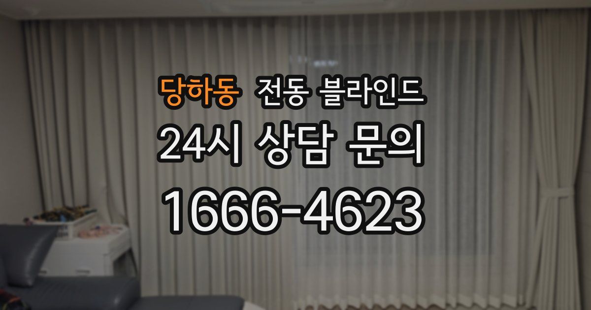 당하동 전동 블라인드