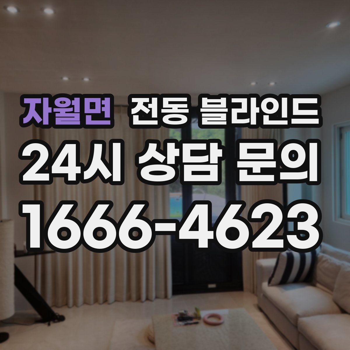 자월면 전동 블라인드