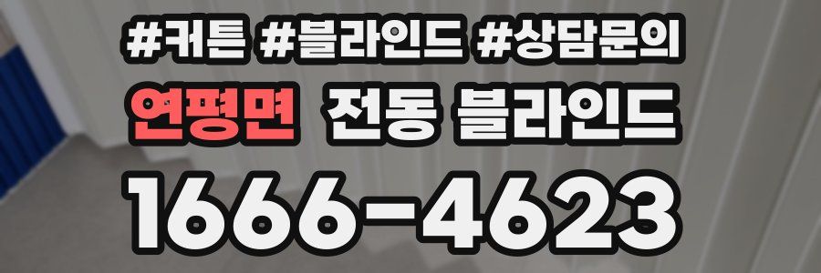 연평면 전동 블라인드