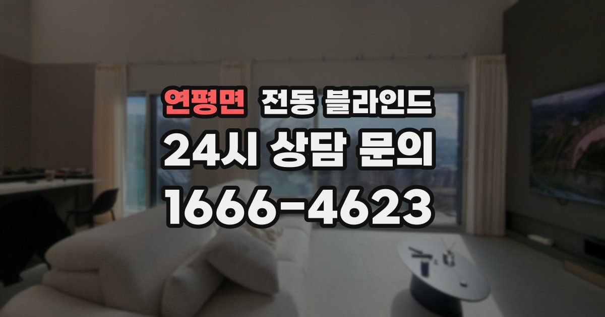 연평면 전동 블라인드