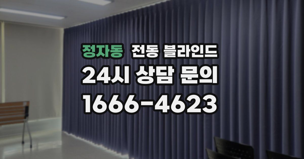 정자동 전동 블라인드