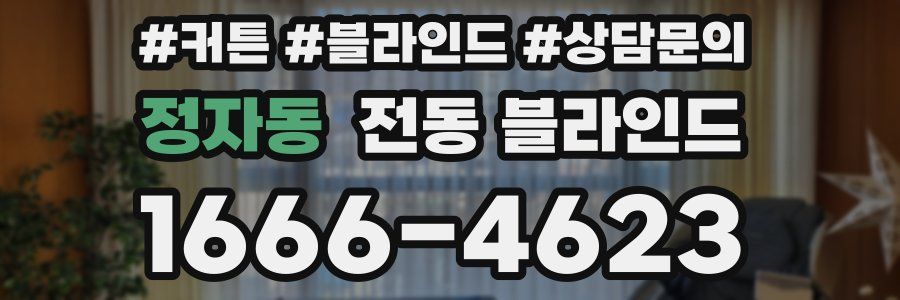 정자동 전동 블라인드