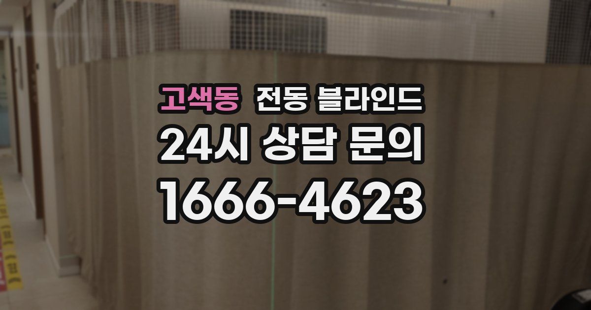 고색동 전동 블라인드