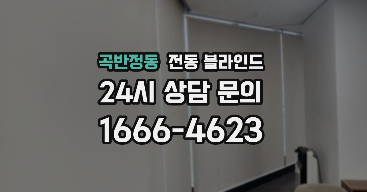 곡반정동 전동 블라인드