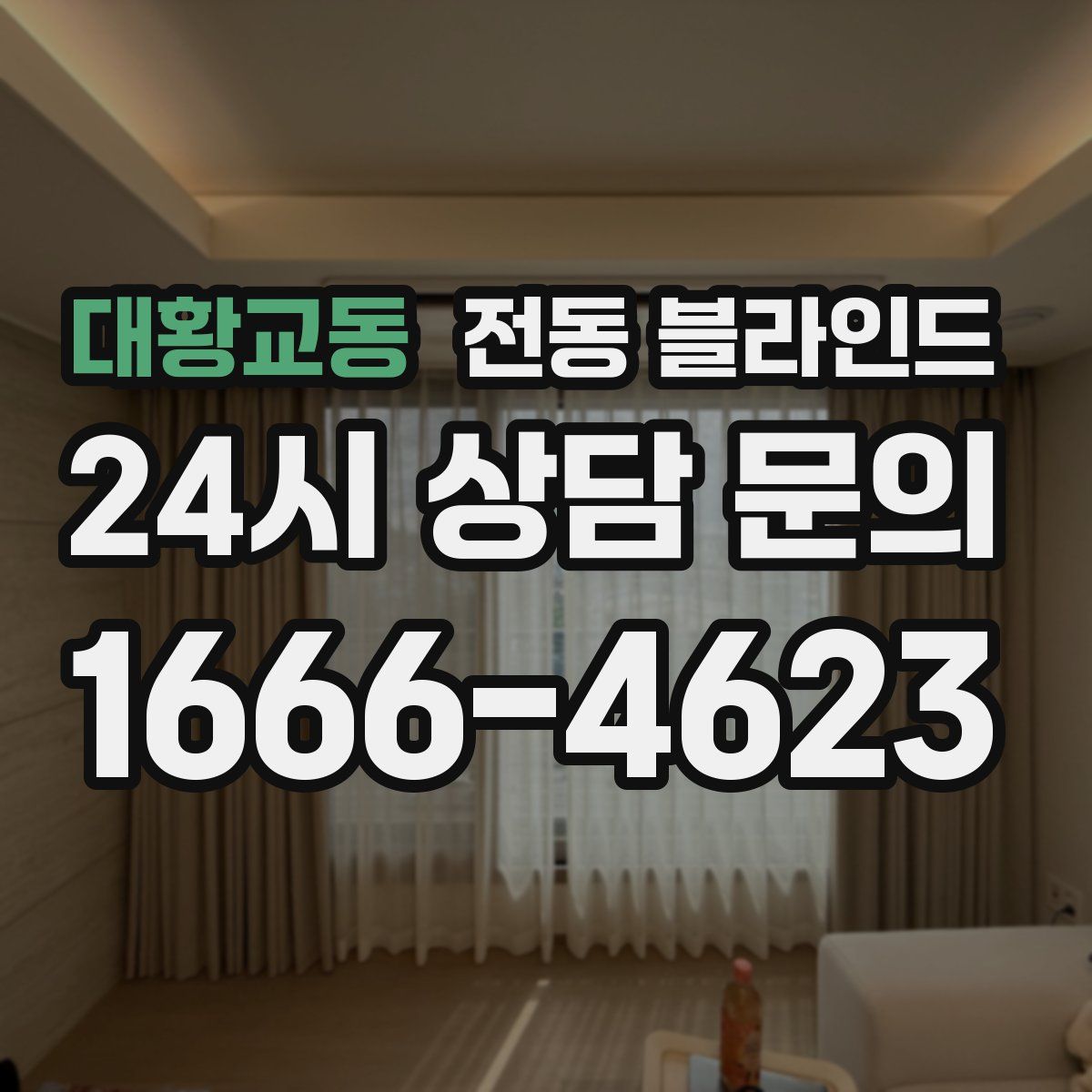 대황교동 전동 블라인드