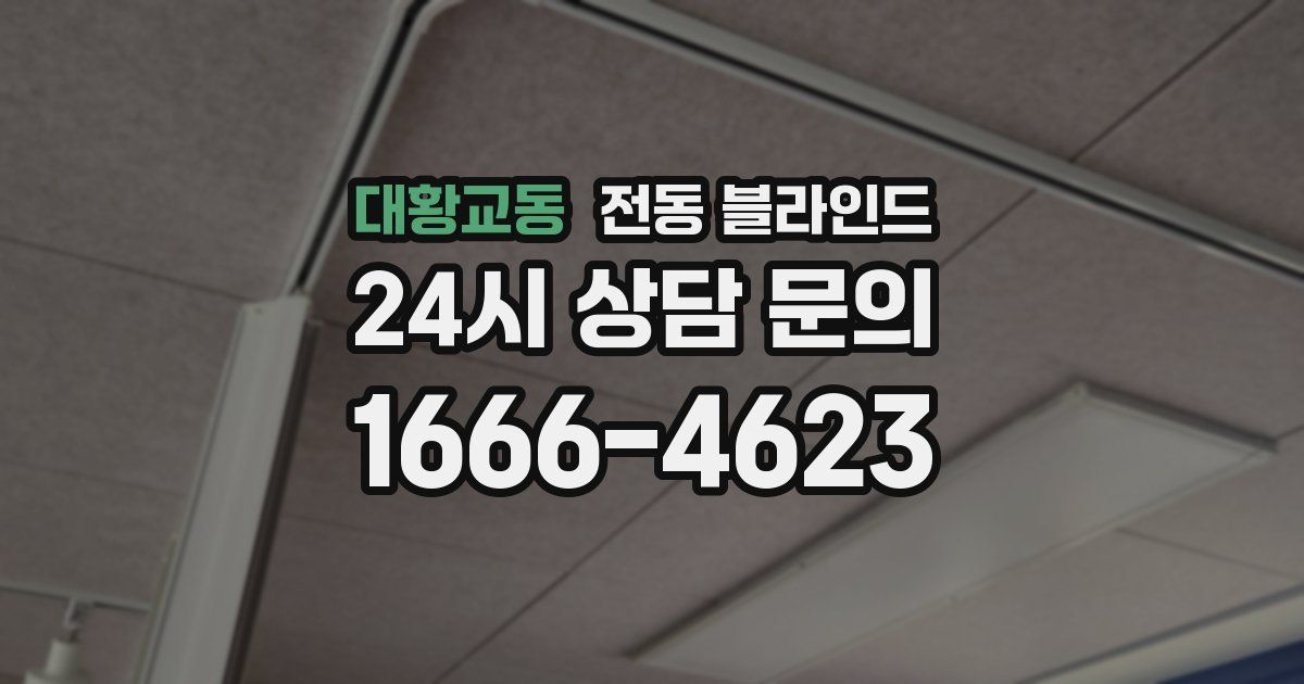 대황교동 전동 블라인드