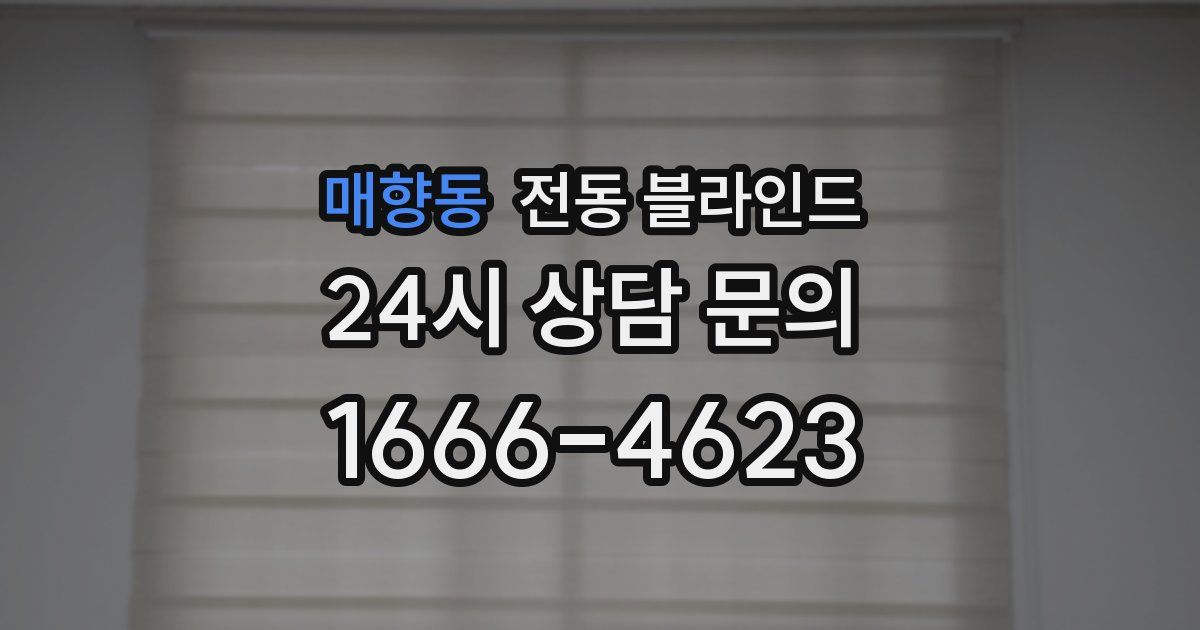 매향동 전동 블라인드