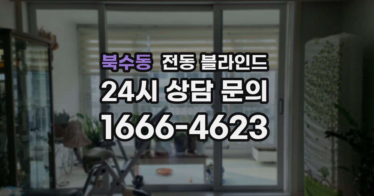 북수동 전동 블라인드
