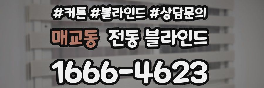 매교동 전동 블라인드