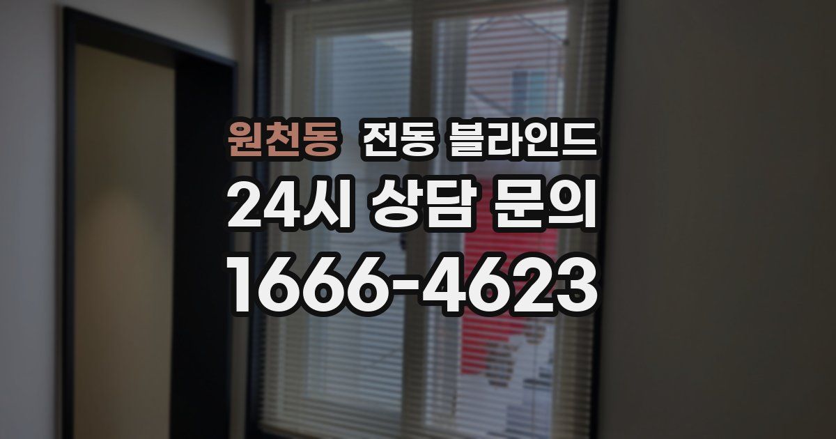 원천동 전동 블라인드