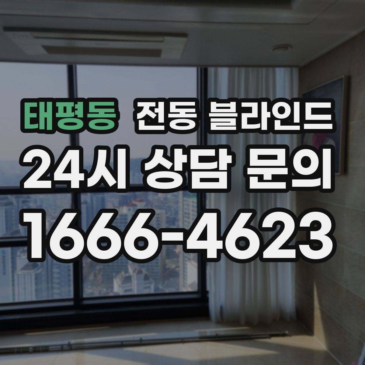 태평동 전동 블라인드