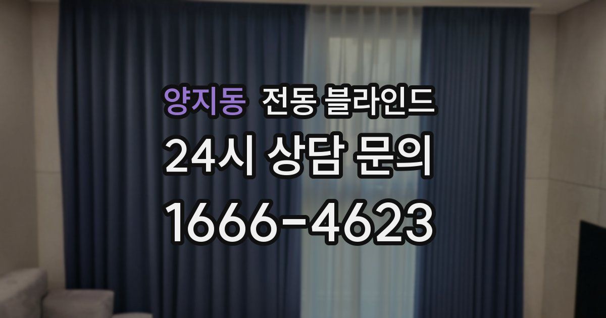 양지동 전동 블라인드