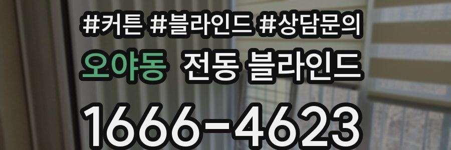 오야동 전동 블라인드