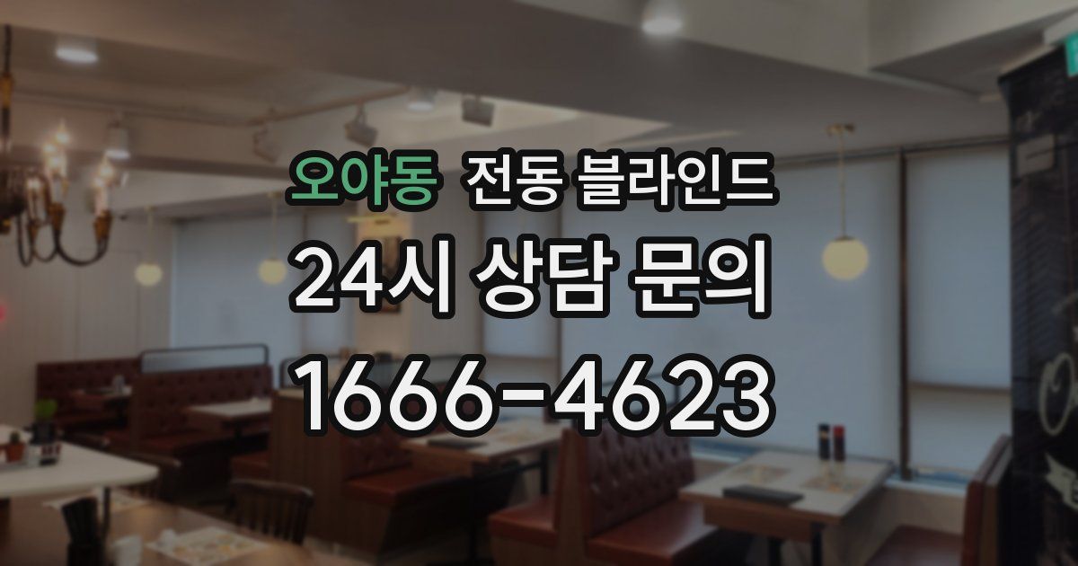 오야동 전동 블라인드