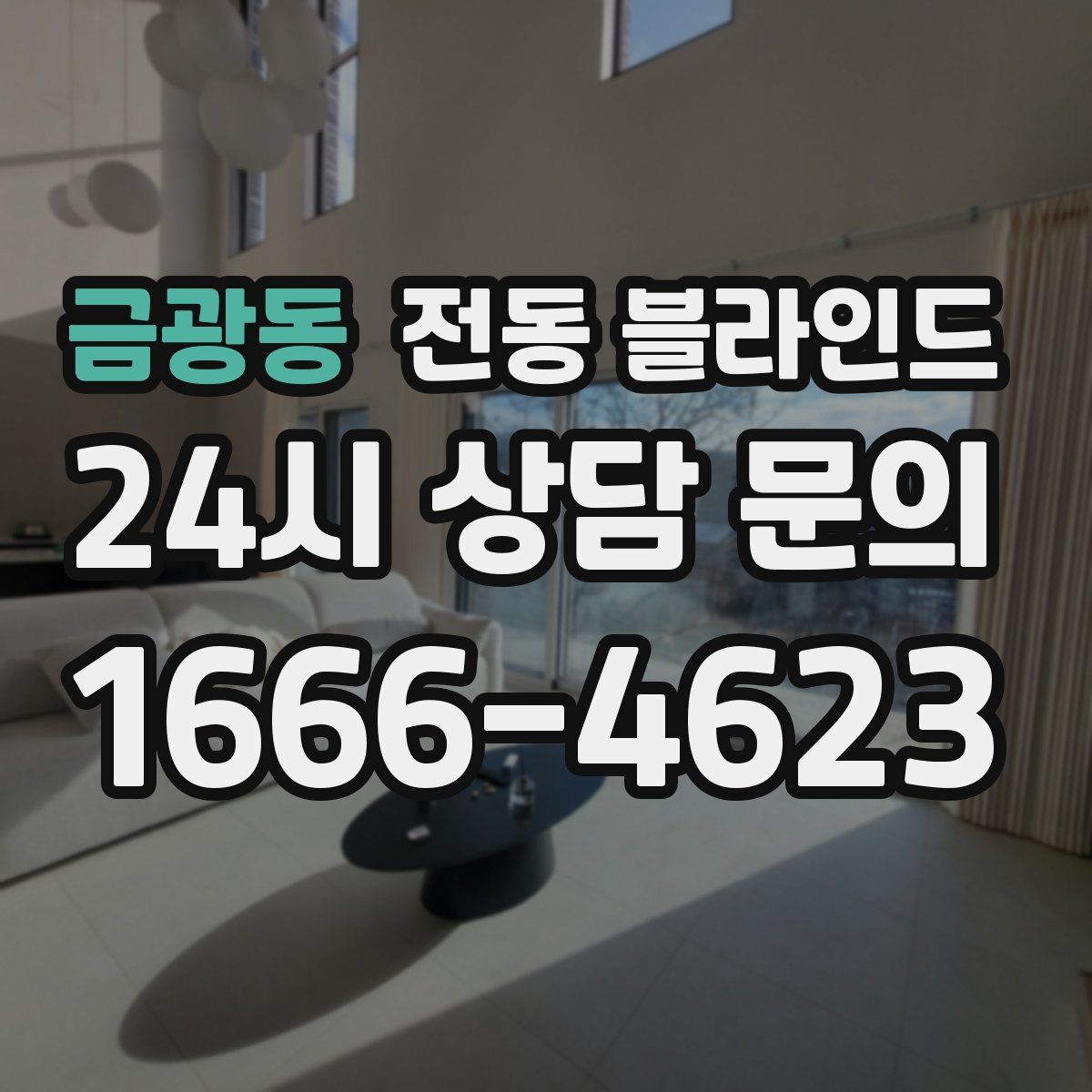 금광동 전동 블라인드
