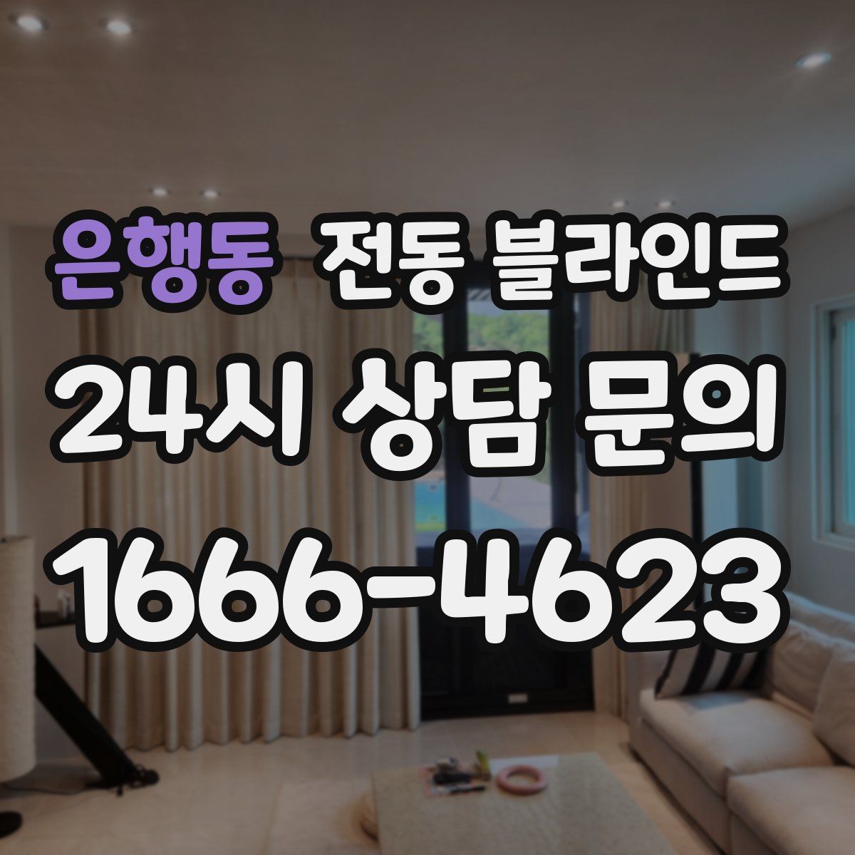 은행동 전동 블라인드
