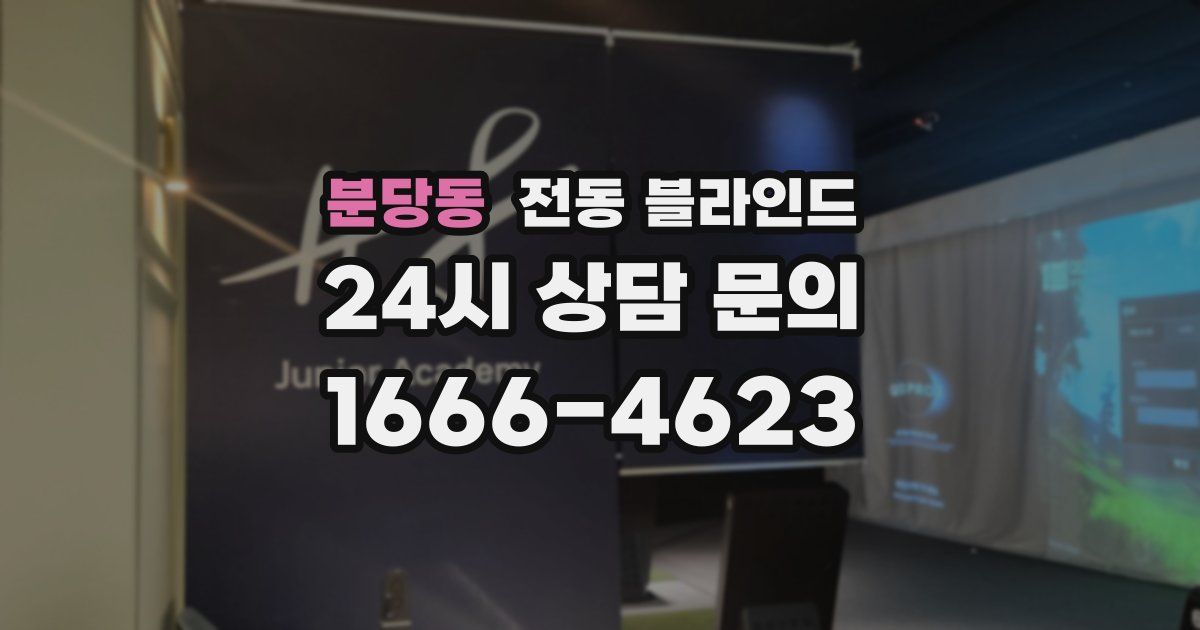 분당동 전동 블라인드