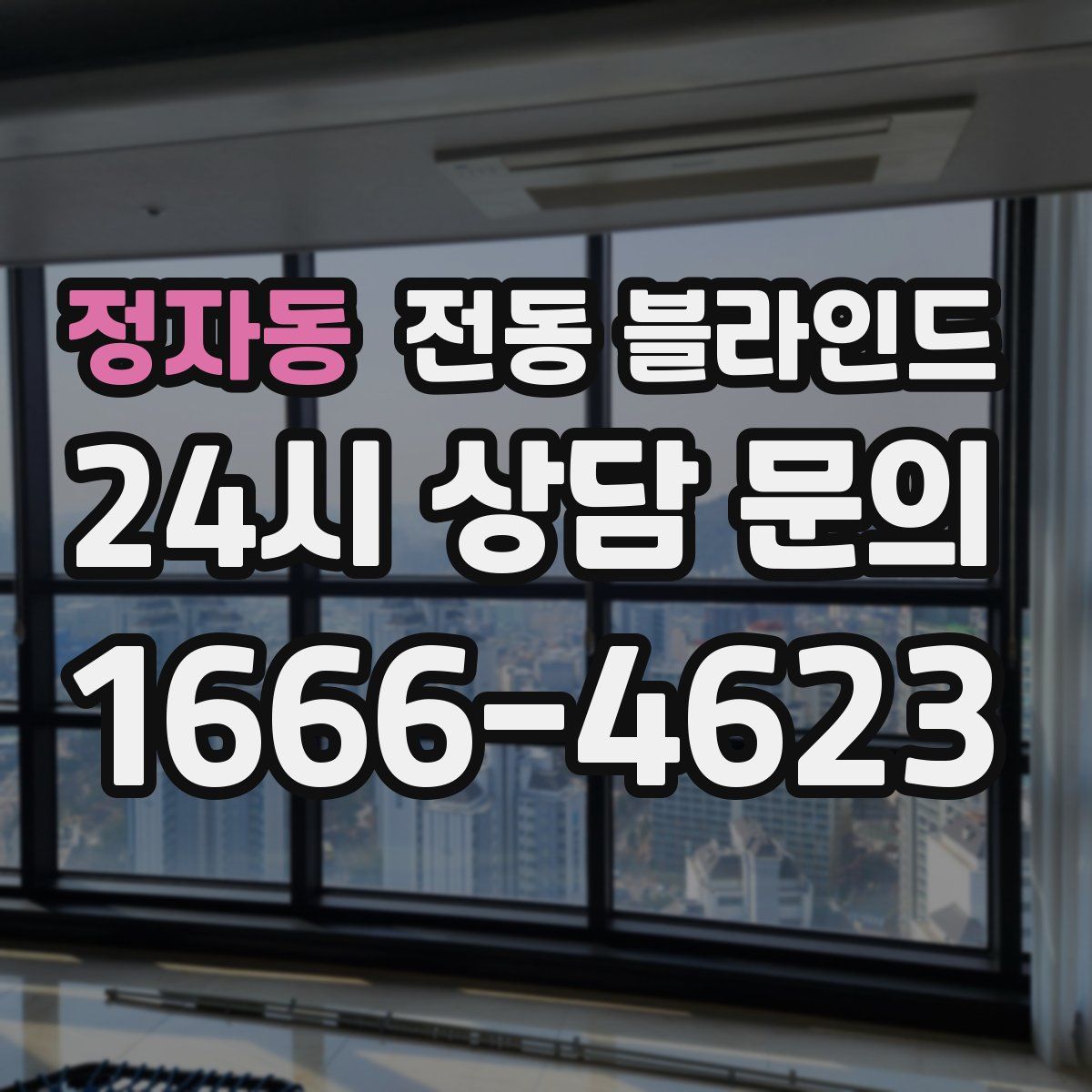 정자동 전동 블라인드