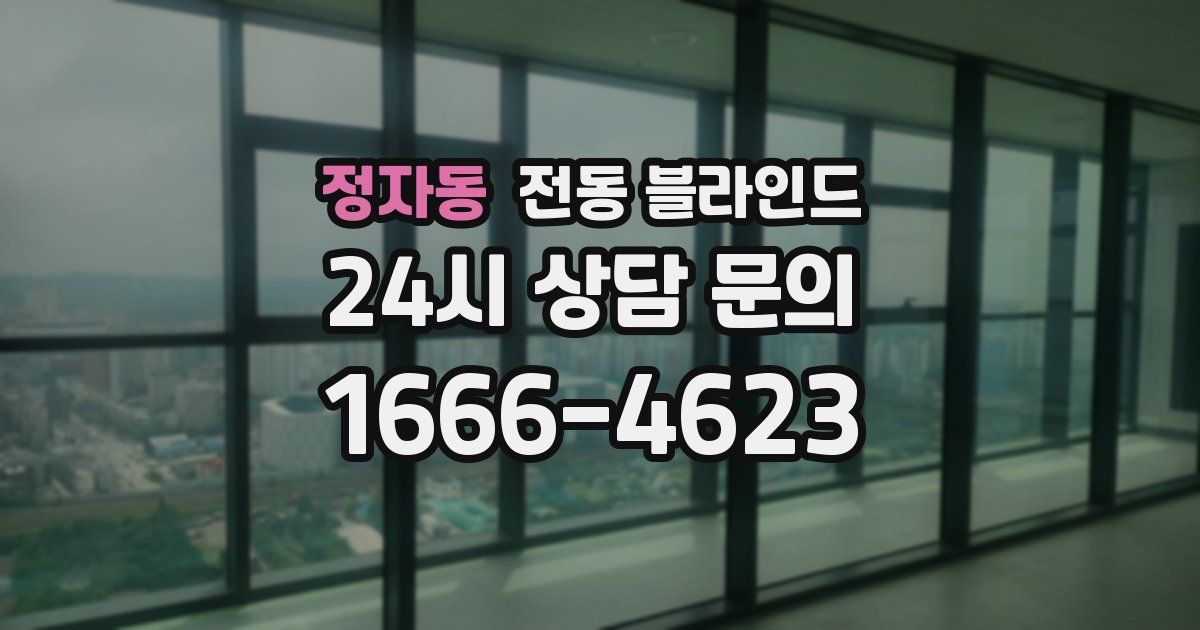 정자동 전동 블라인드