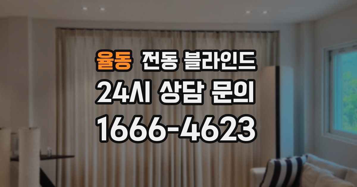 율동 전동 블라인드