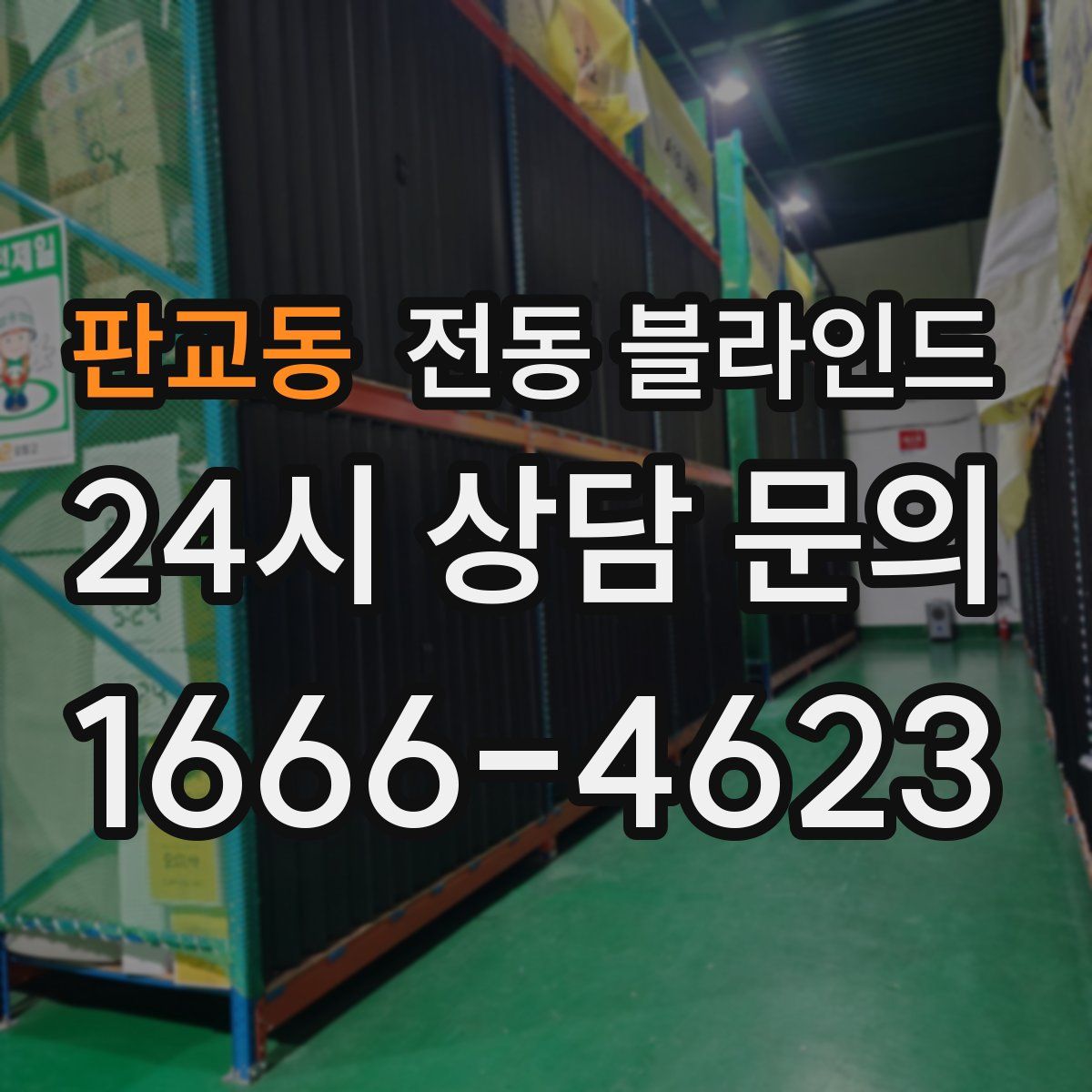 판교동 전동 블라인드