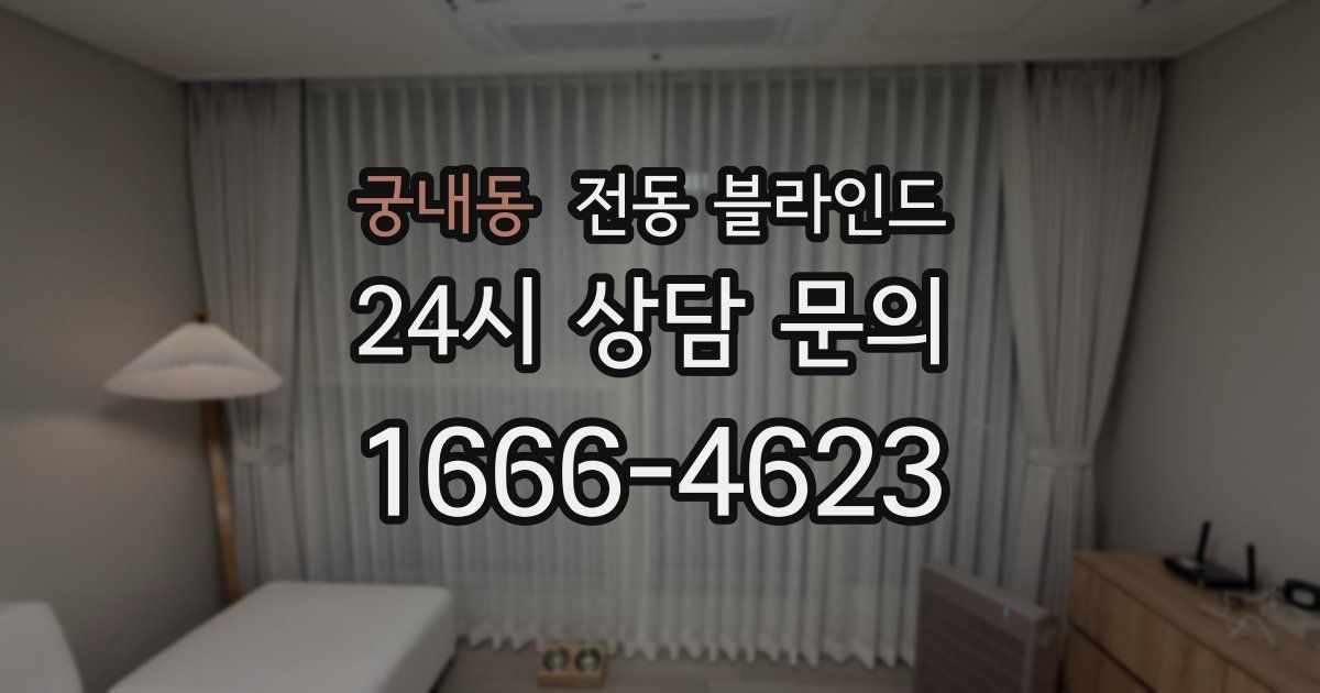 궁내동 전동 블라인드
